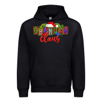 Black Christmas Grandma Claus Urban Hoodie - FaDigitalArtStudio