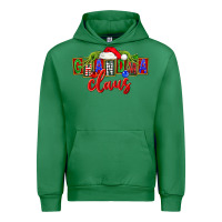 Emerald Christmas Grandma Claus Urban Hoodie - FaDigitalArtStudio