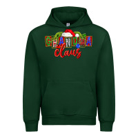 Forest Green Christmas Grandma Claus Urban Hoodie - FaDigitalArtStudio