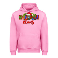 Fuchsia Pink Christmas Grandma Claus Urban Hoodie - FaDigitalArtStudio