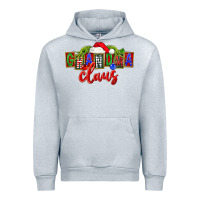Heather Grey Christmas Grandma Claus Urban Hoodie - FaDigitalArtStudio