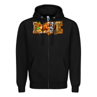 Black Love with Turkey Zipper Hoodie - texasbilliewilder