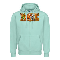 Seafoam Love with Turkey Zipper Hoodie - texasbilliewilder