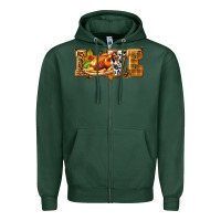 Sports Green Love with Turkey Zipper Hoodie - texasbilliewilder