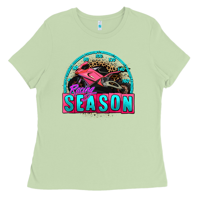 Racing Season Motorcycle Ladies Tee by AdoDesignShop | Teevron