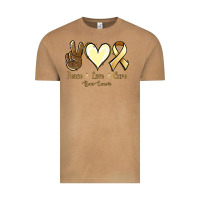 Vintage Camel Peace love cure Bone Cancer Vintage Tee - NancyCooperArtShop