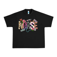 Black nurse Urban Heavy Tee - NancyCooperArtShop