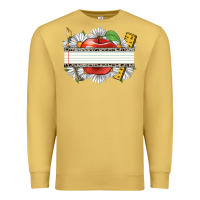 Antique Gold floral teacher custom name Premium Sweatshirt - CowGirlArtShop