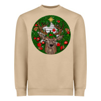 Mushroom deer christmas Heavyweight Sweatshirt - BundleAndBundleShop