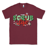 Burgundy scrub life Classic Tee - MaliasSmallBusiness