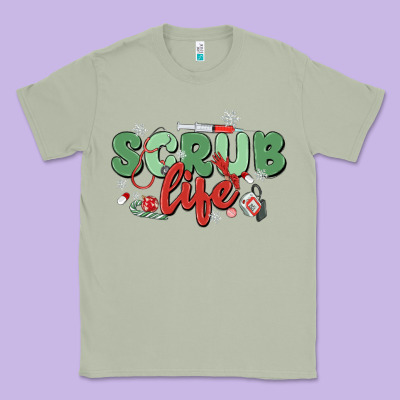 Scrub Life Classic Tee Designed By Maliassmallbusiness