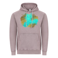 Vintage Zinc turquoise leopard patch Vintage Hoodie - Jasminsmagicworld