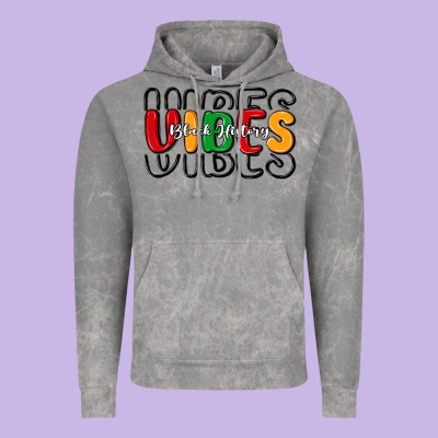 Black History Vibes Vintage Hoodie Designed By Maliassmallbusiness