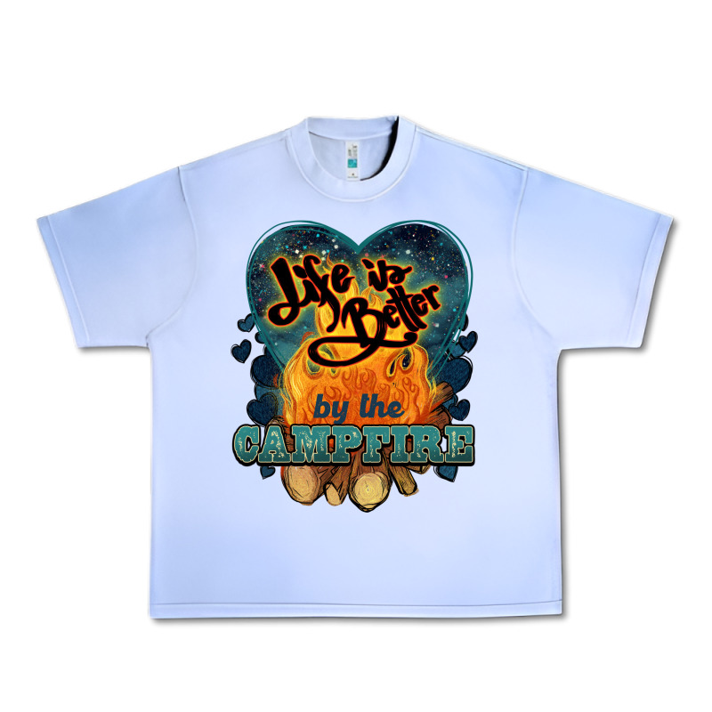Life Is Better By The Campfire Urban Heavy Tee by NancyCooperArtShop | Teevron