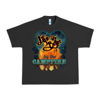 Pigment Black life is better by the campfire Urban Heavy Tee - NancyCooperArtShop