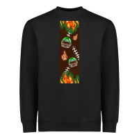 Black American football dad pen wrap Heavyweight Sweatshirt - BundleAndBundleShop