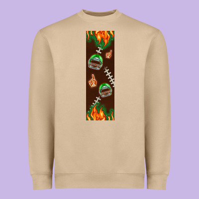 American Football Dad Pen Wrap Heavyweight Sweatshirt Designed By Bundleandbundleshop