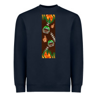 Navy American football dad pen wrap Heavyweight Sweatshirt - BundleAndBundleShop
