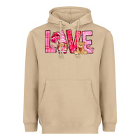 Mushroom Love with gnome Valentine's Day Heavyweight Hoodie - HowdyJamesFarm