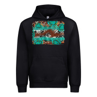 Black cowhide gemstone leather background Urban Hoodie - FaDigitalArtStudio
