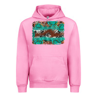 Fuchsia Pink cowhide gemstone leather background Urban Hoodie - FaDigitalArtStudio