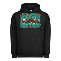 Pigment Black cowhide gemstone leather background Urban Hoodie - FaDigitalArtStudio