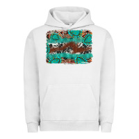 Pigment Lunar Rock cowhide gemstone leather background Urban Hoodie - FaDigitalArtStudio