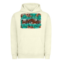 Pigment Pistachio cowhide gemstone leather background Urban Hoodie - FaDigitalArtStudio