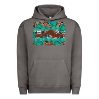 Pigment Tornado cowhide gemstone leather background Urban Hoodie - FaDigitalArtStudio