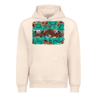Sandshell cowhide gemstone leather background Urban Hoodie - FaDigitalArtStudio