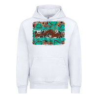 White cowhide gemstone leather background Urban Hoodie - FaDigitalArtStudio