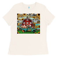 Bone farm animals red barn tumbler 20oz Ladies Tee - Jasminsmagicworld