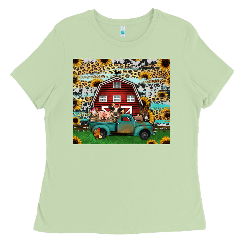 Farm Animals Red Barn Tumbler 20oz Ladies Tee by Jasminsmagicworld | Teevron