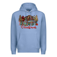 Colony Blue howdy christmas Premium Hoodie - CowGirlArtShop