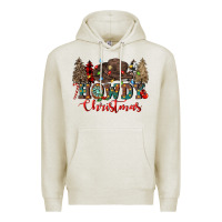 Oatmeal Heather howdy christmas Premium Hoodie - CowGirlArtShop