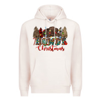 Pale Pink howdy christmas Premium Hoodie - CowGirlArtShop