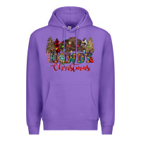 Purple howdy christmas Premium Hoodie - CowGirlArtShop