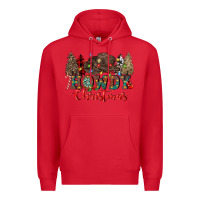 Red howdy christmas Premium Hoodie - CowGirlArtShop