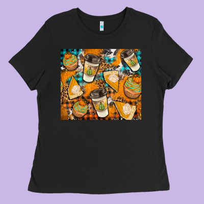 Autumun Distressed Tumbler Ladies Tee Designed By Bundleandbundleshop