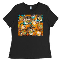 Black autumun distressed tumbler Ladies Tee - BundleAndBundleShop