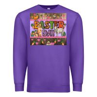 Purple Easter day farm animals tumbler Premium Sweatshirt - HowdyJamesFarm