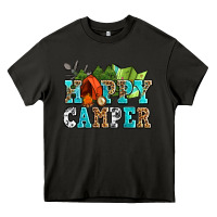 Asphalt happy camper with trees and map Heavy Core Tee - AdoDesignShop