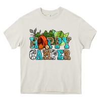 Happy Camper With Trees And Map Heavy Core Tee | Teevron