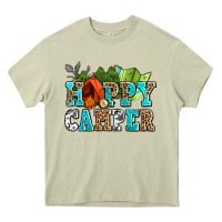 Mossy happy camper with trees and map Heavy Core Tee - AdoDesignShop