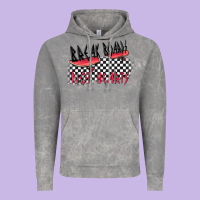 Break Boards Not Hearts Vintage Hoodie Designed By Maliassmallbusiness