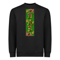 Black american football dad pen wrap Heavyweight Sweatshirt - BundleAndBundleShop