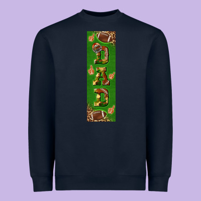 American Football Dad Pen Wrap Heavyweight Sweatshirt Designed By Bundleandbundleshop