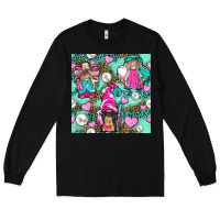 Black Hairdresser Gnomes With Hearts And Pearls With Leopard Long Sleeve Tee - BundleAndBundleShop