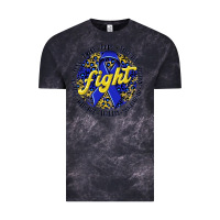 Cloud Black fight colorectal cancer Vintage Tee - NancyCooperArtShop