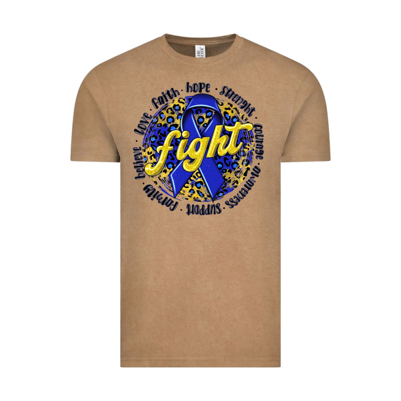Fight Colorectal Cancer Vintage Tee by NancyCooperArtShop | Teevron